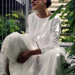 Bruidstrui Met Achterste Halslijn P5303 Forever & Eva -Poirier shop be beautiful 10