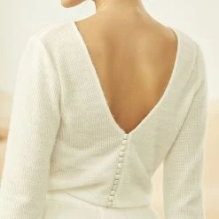 Bianco Evento E326 Pull-over -Poirier shop be e326 3