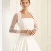 Bianco Evento E122 Bolero -Poirier shop bianco evento bridal bolero e122 1