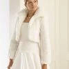 Bianco Evento E20 Jas Imitatiebont -Poirier shop bianco evento bridal bolero e20 1