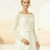 Bianco Evento E325 Bolero -Poirier shop bianco evento bridal bolero e325 1 1