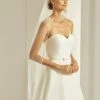 Bianco Evento S259 Sluier -Poirier shop bianco evento bridal veil s259 1