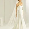 Bianco Evento S261 Sluier -Poirier shop bianco evento bridal veil s261 1