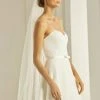 Bianco Evento S303 Sluier 1 Bianco Evento S303 Sluier -Poirier shop bianco evento bridal veil s303 1