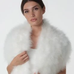 Stola Van Marabouveren BOL-05, Poirier (ook In Ivoor)