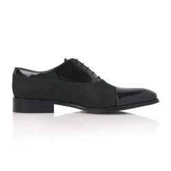 Mr. Fiarucci Devon Heren Trouwschoenen Zwart 11 Mr. Fiarucci Devon Heren Trouwschoenen Zwart -Poirier shop devon black suede grasgrain fabric 3