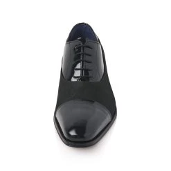 Mr. Fiarucci Devon Heren Trouwschoenen Zwart 12 Mr. Fiarucci Devon Heren Trouwschoenen Zwart -Poirier shop devon black suede grasgrain fabric 4