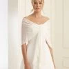 Bianco Evento E13 Chiffonsjaal -Poirier shop e13 conf biancoevento bolero 01 9 1