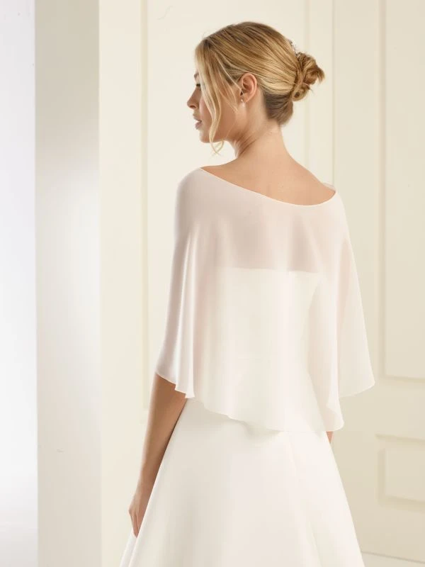 Bianco Evento E13 Chiffonsjaal 4 Bianco Evento E13 Chiffonsjaal - Afbeelding 2