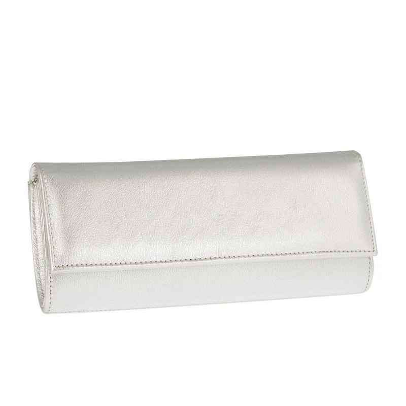 Fiarucci Bridal Bruidstasje Clutch Silke Zilver-Platino 3 Fiarucci Bridal Bruidstasje Clutch Silke Zilver-Platino