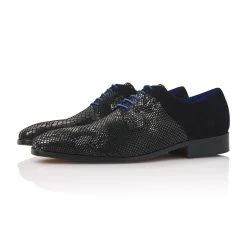 Mr. Fiarucci Mervyn Heren Trouwschoenen Zwart -Poirier shop fiarucci mervyn black silver snake suede leather 7
