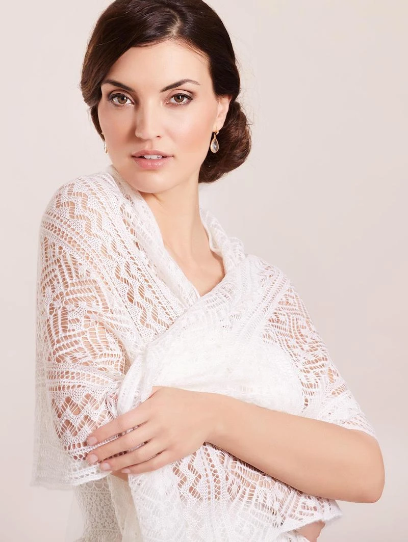 LILLY 09-582-CR-180 Gebreide Sjaal 4 LILLY 09-582-CR-180 Gebreide Sjaal - Afbeelding 2