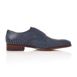 Mr. Fiarucci Mikai Heren Trouwschoenen Blauw 11 Mr. Fiarucci Mikai Heren Trouwschoenen Blauw -Poirier shop mikai dark blue snake leather 3