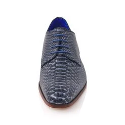 Mr. Fiarucci Mikai Heren Trouwschoenen Blauw 12 Mr. Fiarucci Mikai Heren Trouwschoenen Blauw -Poirier shop mikai dark blue snake leather 4