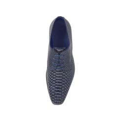 Mr. Fiarucci Mikai Heren Trouwschoenen Blauw 13 Mr. Fiarucci Mikai Heren Trouwschoenen Blauw -Poirier shop mikai dark blue snake leather 5
