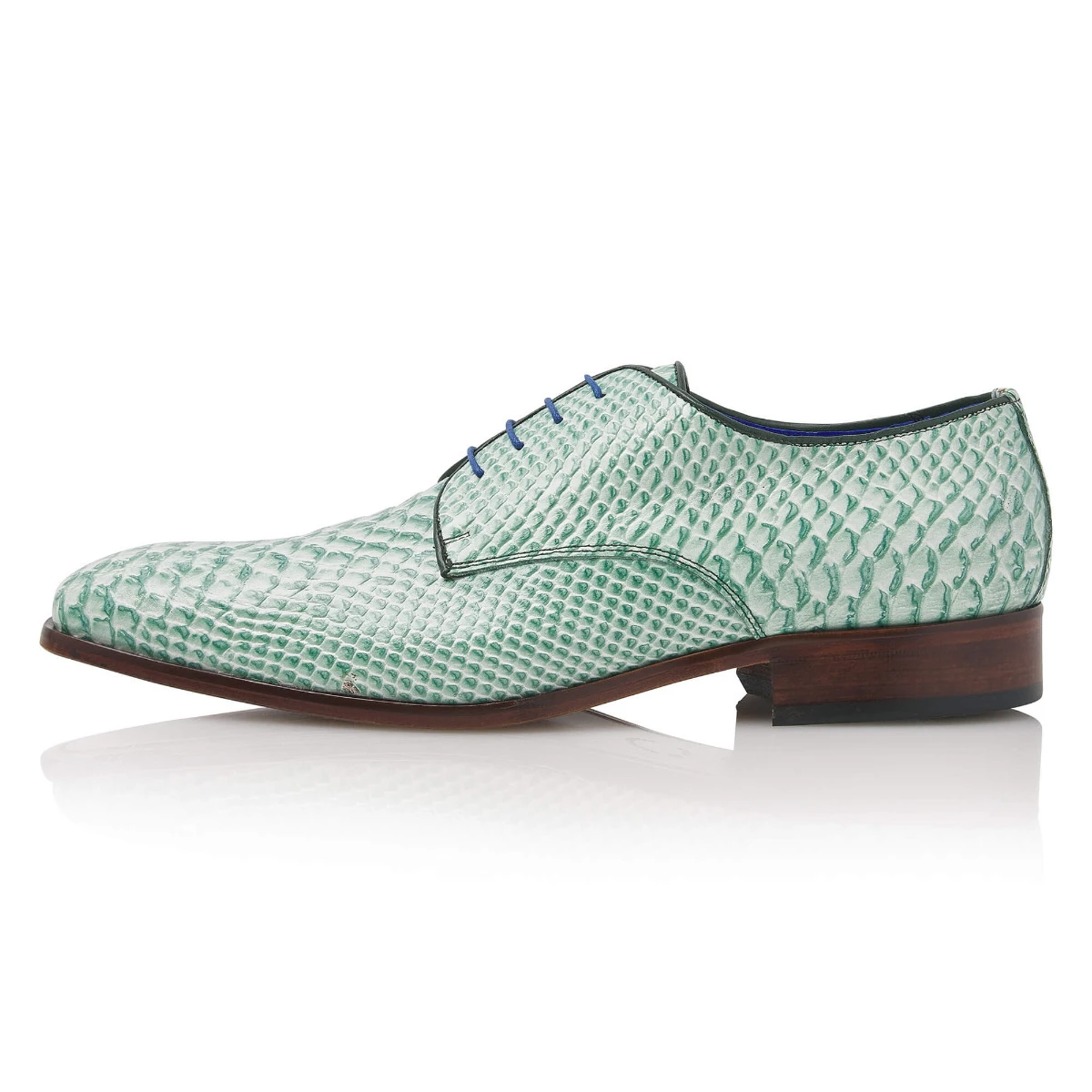 Mr. Fiarucci Mikai Heren Trouwschoenen Groen 4 Mr. Fiarucci Mikai Heren Trouwschoenen Groen - Afbeelding 2