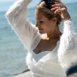 Forever & Eva P5308 Trui Met Pofmouwen -Poirier shop passion quer2