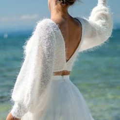 Forever & Eva P5308 Trui Met Pofmouwen -Poirier shop passion quer5