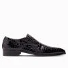 Paulo Bellini Mantova Black Trouwschoenen -Poirier shop paulo bellini croco lack black mens wedding shoes 1
