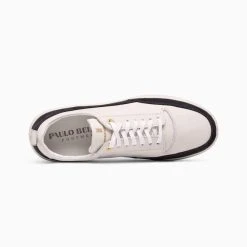 Paulo Bellini Rome Trouwsneakers White Blue -Poirier shop paulo bellini rome wedding trainers white blue 4