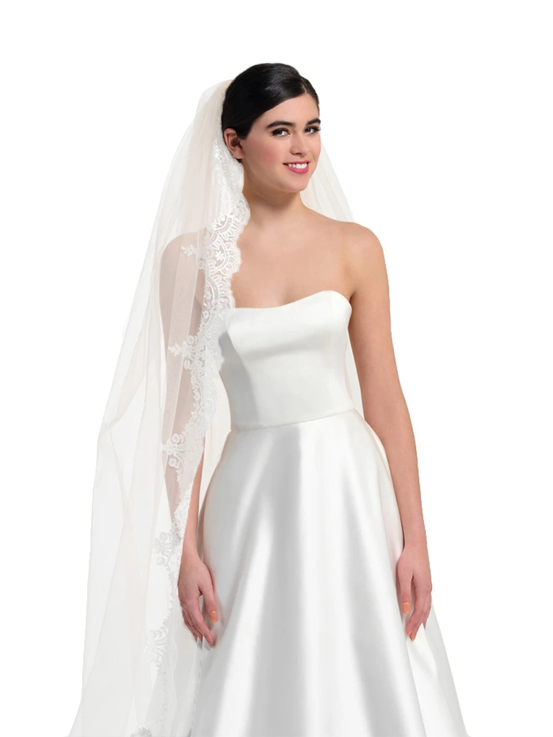 Sluier Met Kant S360-350/1/MED | Poirier 3 Sluier Met Kant S360-350/1/MED | Poirier