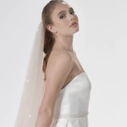 Poirier S47-300-1-Blush Sluier -Poirier shop poirier s47 300 1 blush veil 3