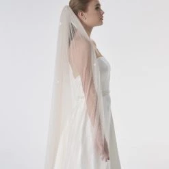 Poirier S47-300-1-Blush Sluier -Poirier shop poirier s47 300 1 blush veil 6