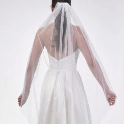 Poirier S48-120-1-Ivoor Sluier -Poirier shop poirier s48 120 1 ivory veil 3