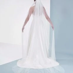 Poirier S48-300-1-Ivoor Sluier -Poirier shop poirier s48 300 1 ivory veil 4