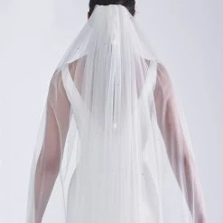 Poirier S49-300-1-Ivoor Sluier -Poirier shop poirier s49 300 1 ivory veil 3