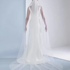 Poirier S49-300-1-Ivoor Sluier -Poirier shop poirier s49 300 1 ivory veil 4