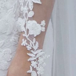 Poirier S701-120-1-SOFT Sluier -Poirier shop poirier s701 120 1 ivory veil 2