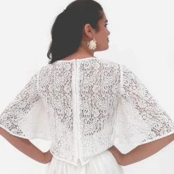 Poirier T-130 Top Lace -Poirier shop poirier t 130 blouse lace 5