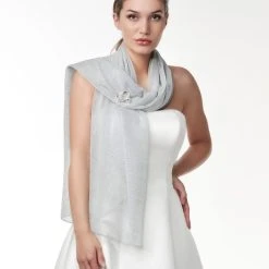 Poirier S143 Sjaal Zilver