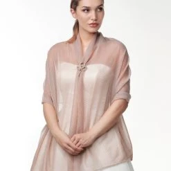 Poirier S143 Sjaal Roségoud