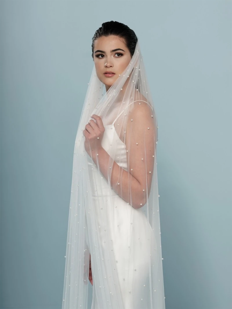 Poirier S19-300-1-Soft Sluier Ivoor (maatwerk) 4 Poirier S19-300-1-Soft Sluier Ivoor (maatwerk) - Afbeelding 2